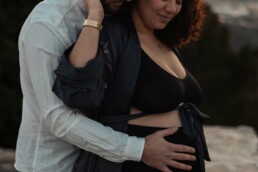 photographe grossesse antibes - photo couple femme enceinte