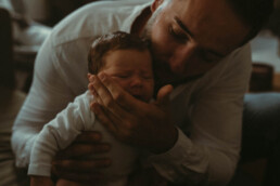 portrait famille cannes - photo papa et bébé