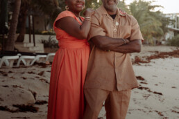 wedding photographer sint maarten couple at tropical beach